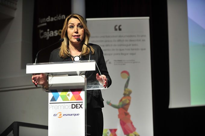 Susana Díaz, en los premios DEX (Foto: Kiko Hurtado).